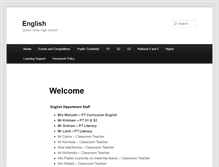 Tablet Screenshot of english.qahs.org.uk