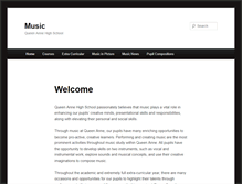 Tablet Screenshot of music.qahs.org.uk